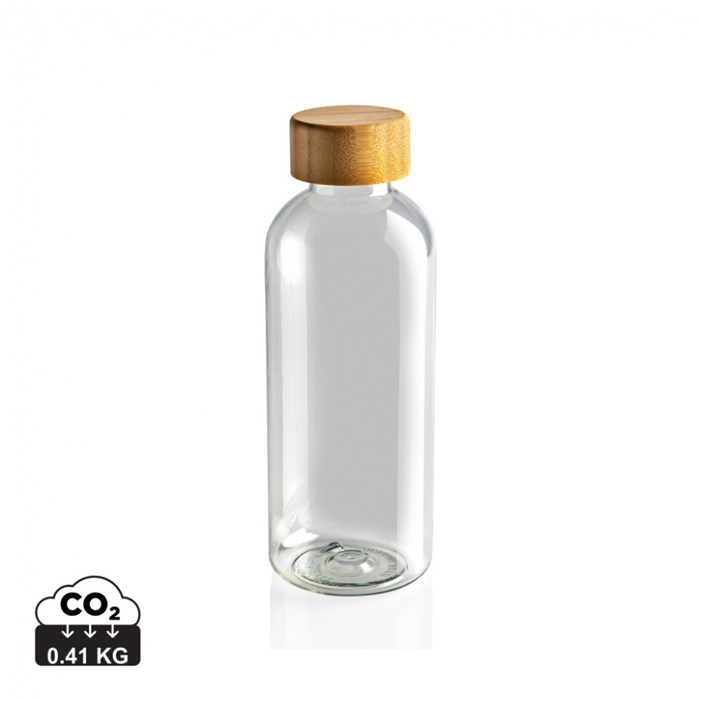Logo trade promotional gifts picture of: RCS RPET bottle with bamboo lid