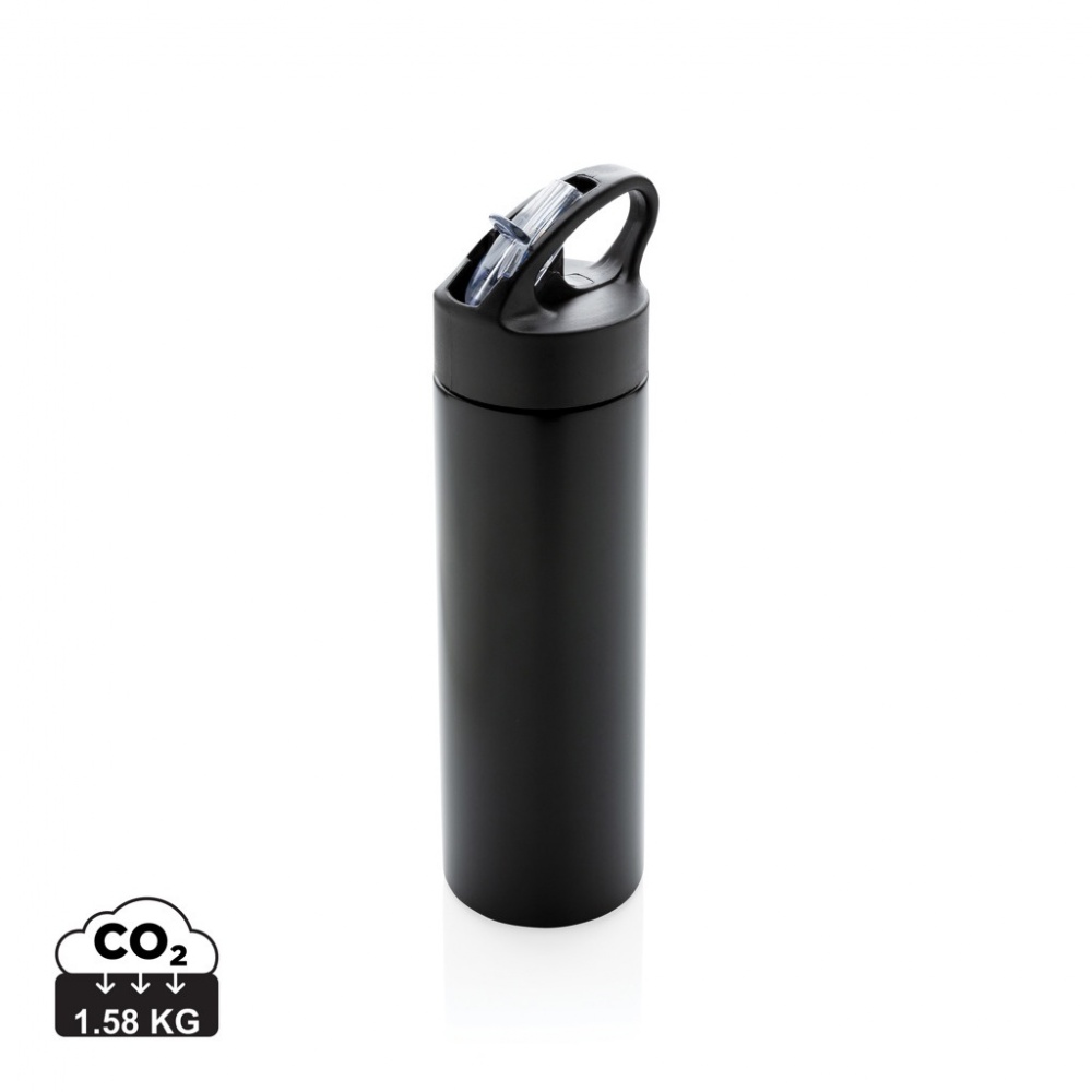 Logo trade promotional gifts picture of: Sport bottle with straw