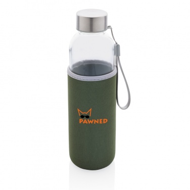 Logotrade advertising product picture of: Glass bottle with neoprene sleeve