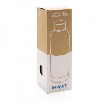 Logo trade advertising products image of: Impact stainless steel double wall vacuum bottle