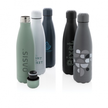 Logotrade promotional gift image of: Solid colour vacuum stainless steel bottle 500 ml