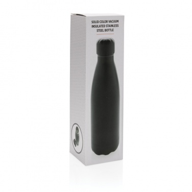 Logotrade promotional gift image of: Solid colour vacuum stainless steel bottle 500 ml