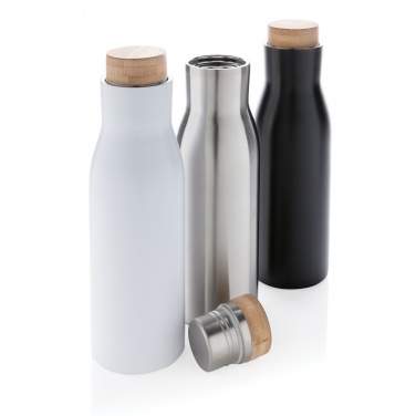 Logo trade business gifts image of: Clima leakproof vacuum bottle with steel lid