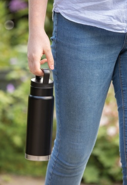 Logotrade promotional gift image of: Leakproof vacuum on-the-go bottle with handle