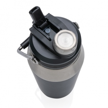 Logotrade promotional giveaway picture of: Vacuum stainless steel dual function lid bottle 1L