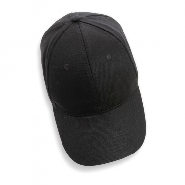 Logo trade promotional items image of: Impact 6 panel 280gr Recycled cotton cap with AWARE™ tracer