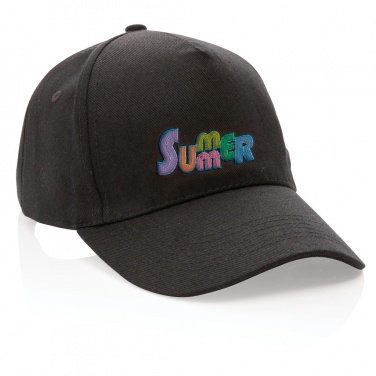 Logotrade promotional merchandise picture of: Impact 5panel 280gr Recycled cotton cap with AWARE™ tracer