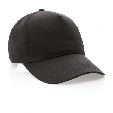 Logo trade promotional item photo of: Impact 5 panel 190gr Recycled cotton cap with AWARE™ tracer