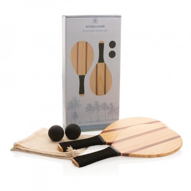 Logotrade promotional giveaway image of: Wooden frescobol tennis set