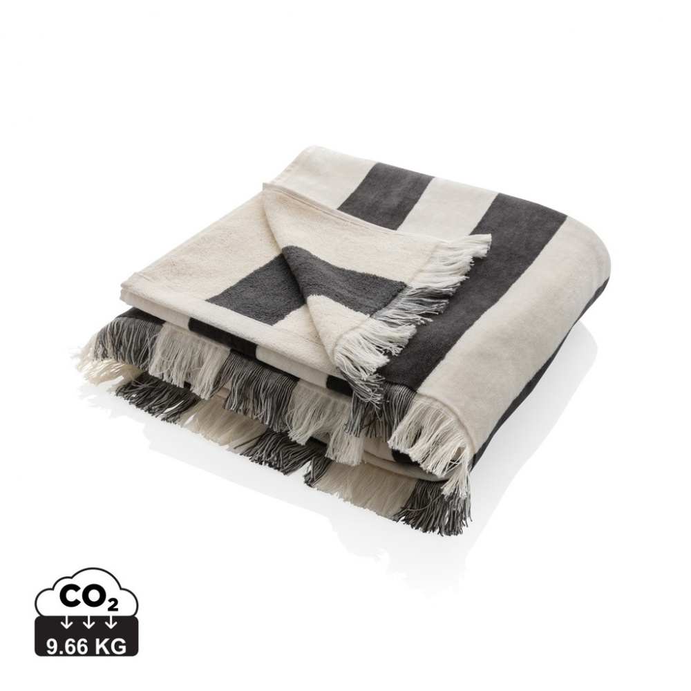 Logo trade promotional gifts picture of: Ukiyo Yukari AWARE™ XL deluxe beach towel 100x180cm