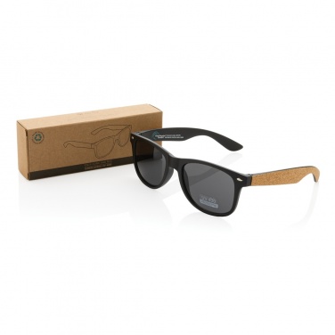 Logo trade promotional items picture of: GRS recycled PC plastic sunglasses with cork