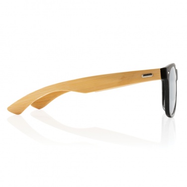 Logo trade promotional gifts picture of: Bamboo and RCS recycled plastic sunglasses