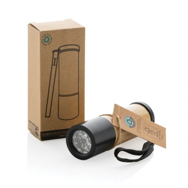 Logo trade promotional gifts image of: Bamboo and RCS certfied recycled plastic torch