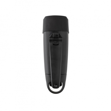 Logo trade corporate gifts image of: Lightwave RCS rplastic USB-rechargeable torch with crank