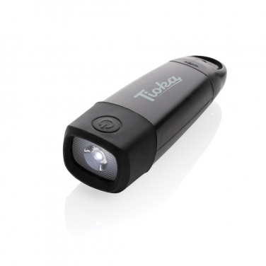 Logotrade promotional merchandise photo of: Lightwave RCS rplastic USB-rechargeable torch with crank