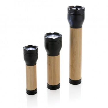 Logotrade promotional merchandise picture of: Lucid 5W RCS certified recycled plastic & bamboo torch