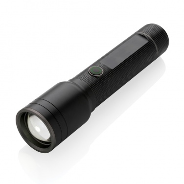 Logo trade promotional giveaway photo of: RCS recycled aluminum USB-rechargeable heavy duty torch