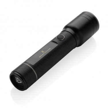 Logo trade advertising products image of: RCS recycled aluminum USB-rechargeable heavy duty torch