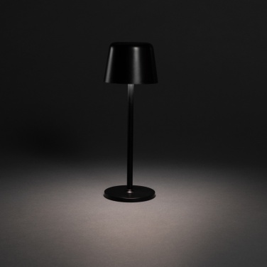 Logo trade promotional merchandise picture of: Zenic RCS recycled plastic USB re-chargable table lamp