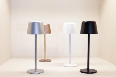 Logotrade corporate gift image of: Zenic RCS recycled plastic USB re-chargable table lamp