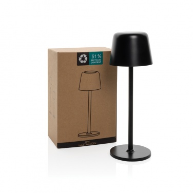 Logo trade promotional gift photo of: Zenic RCS recycled plastic USB re-chargable table lamp