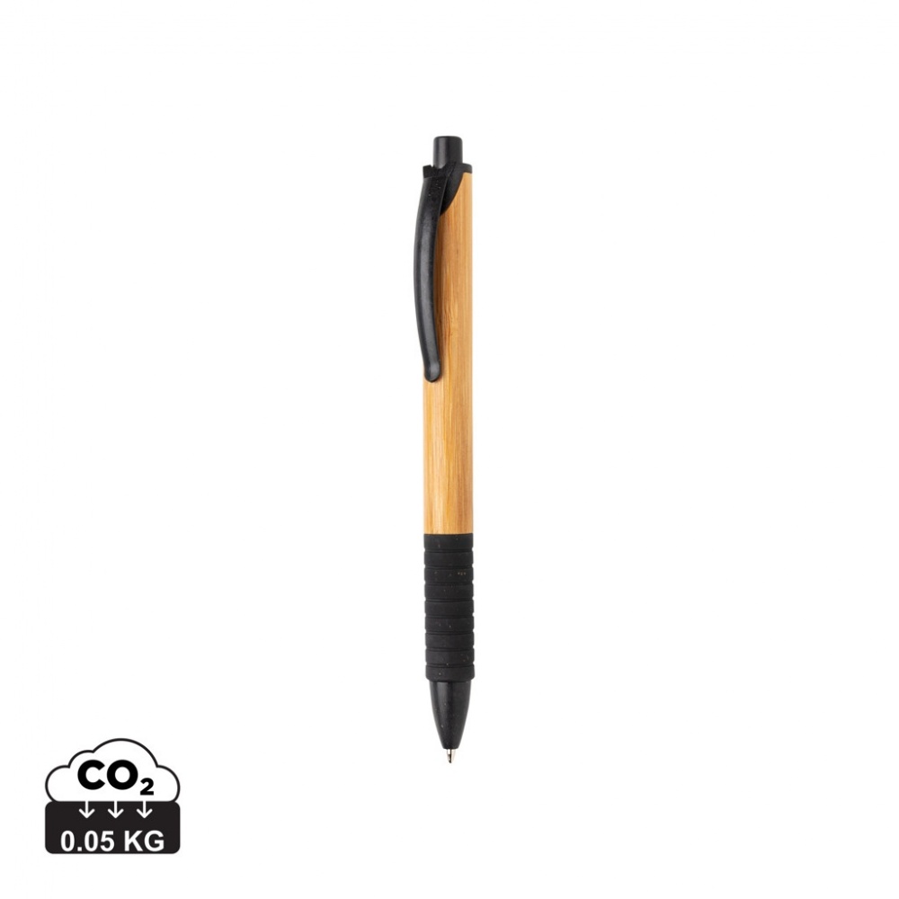 Logo trade business gift photo of: Bamboo & wheat straw pen