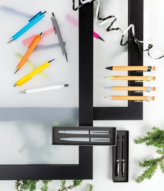Logotrade promotional product picture of: Bamboo pen with wheatstraw clip