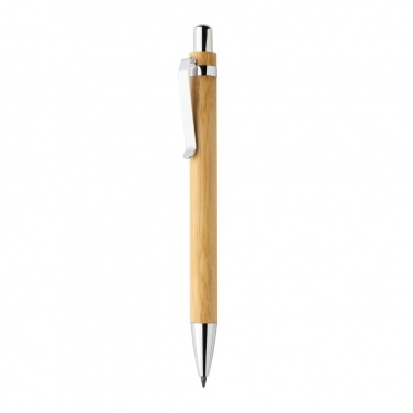 Logo trade advertising products image of: Pynn bamboo infinity pen