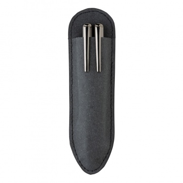 Logotrade promotional product image of: Recycled leather pen set