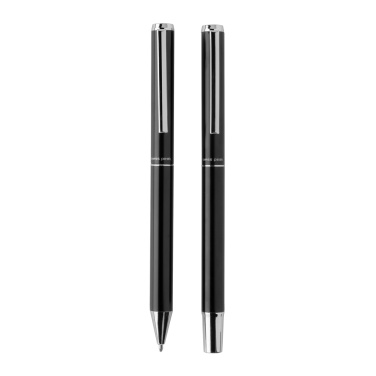 Logotrade promotional giveaway picture of: Swiss Peak Cedar RCS certified recycled aluminum pen set