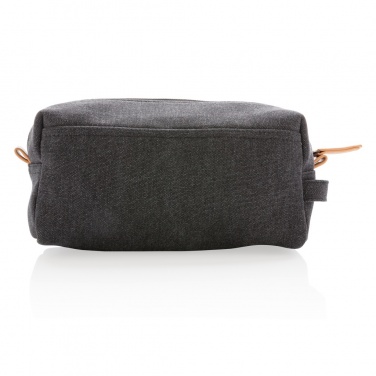 Logo trade corporate gifts image of: Canvas toiletry bag PVC free