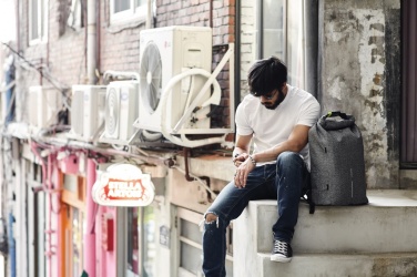 Logo trade promotional giveaway photo of: Urban anti-theft cut-proof backpack
