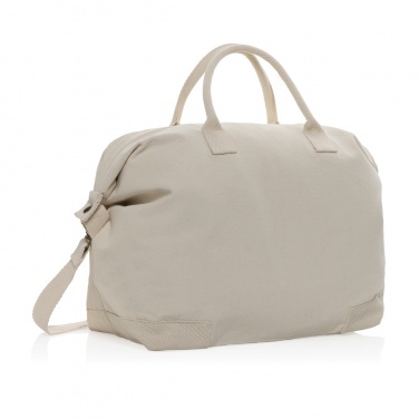 Logo trade promotional giveaway photo of: Kezar AWARE™ 500 gsm recycled canvas deluxe weekend bag