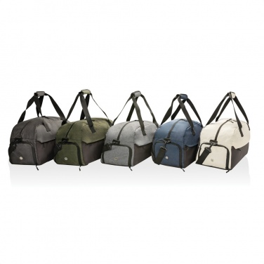 Logo trade business gift photo of: Kazu AWARE™ RPET basic weekend duffel