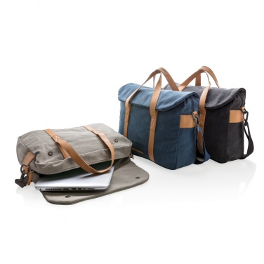 Logo trade advertising products picture of: Canvas laptop bag PVC free