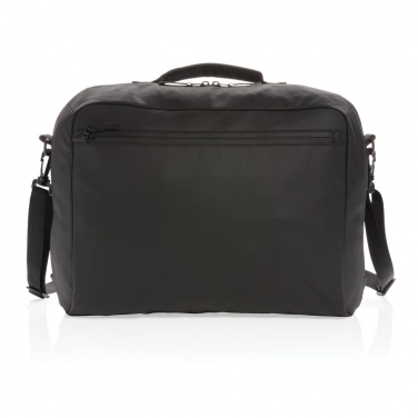 Logotrade promotional giveaway image of: Fashion black 15.6" laptop bag PVC free