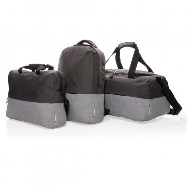 Logo trade promotional items image of: Duo colour RPET 15.6" RFID laptop backpack PVC free