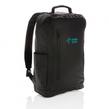 Logo trade promotional products image of: Fashion black 15.6" laptop backpack PVC free