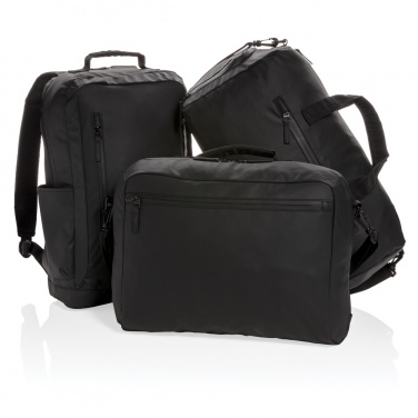 Logotrade promotional gift picture of: Fashion black 15.6" laptop backpack PVC free