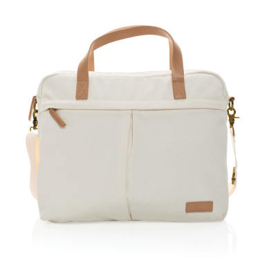 Logotrade business gift image of: Impact AWARE™ 16 oz. recycled canvas laptop bag