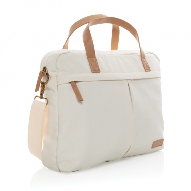 Logo trade promotional gifts picture of: Impact AWARE™ 16 oz. recycled canvas laptop bag