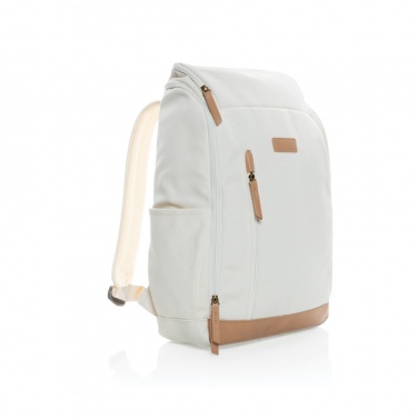 Logotrade promotional items photo of: Impact AWARE™ 16 oz. recycled canvas 15" laptop backpack