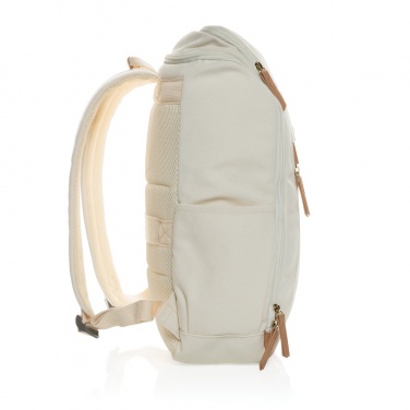 Logo trade promotional item photo of: Impact AWARE™ 16 oz. recycled canvas 15" laptop backpack