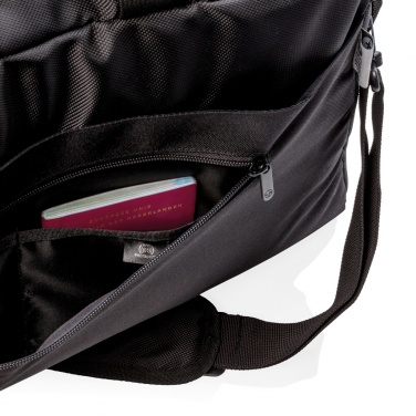 Logotrade advertising product picture of: Swiss Peak RFID duffle with suitcase opening