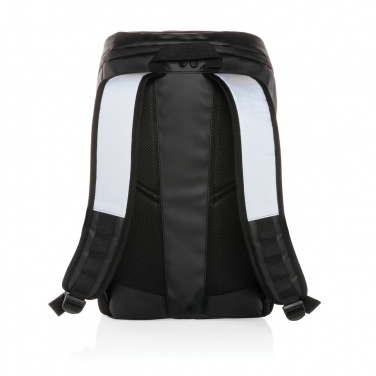 Logotrade promotional products photo of: PU high visibility easy access 15.6" laptop backpack