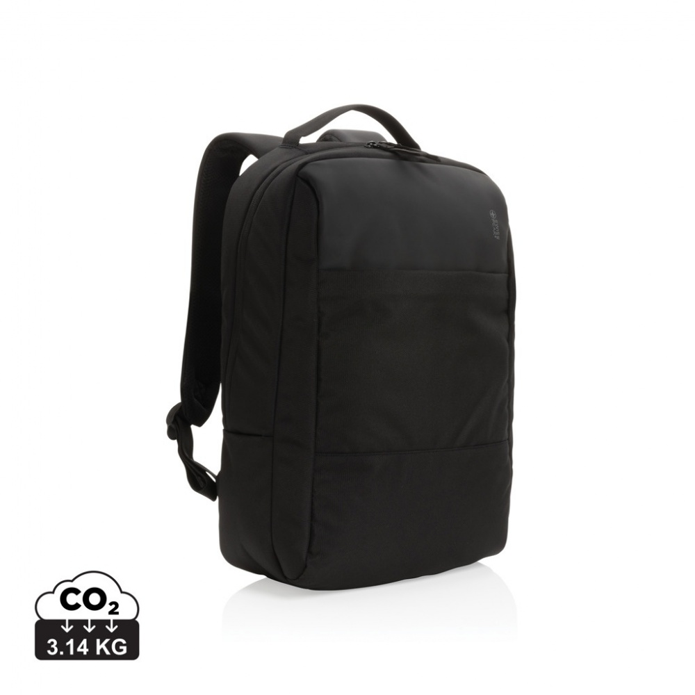 Logo trade promotional merchandise picture of: Swiss Peak AWARE™ RPET 15.6 inch day pack