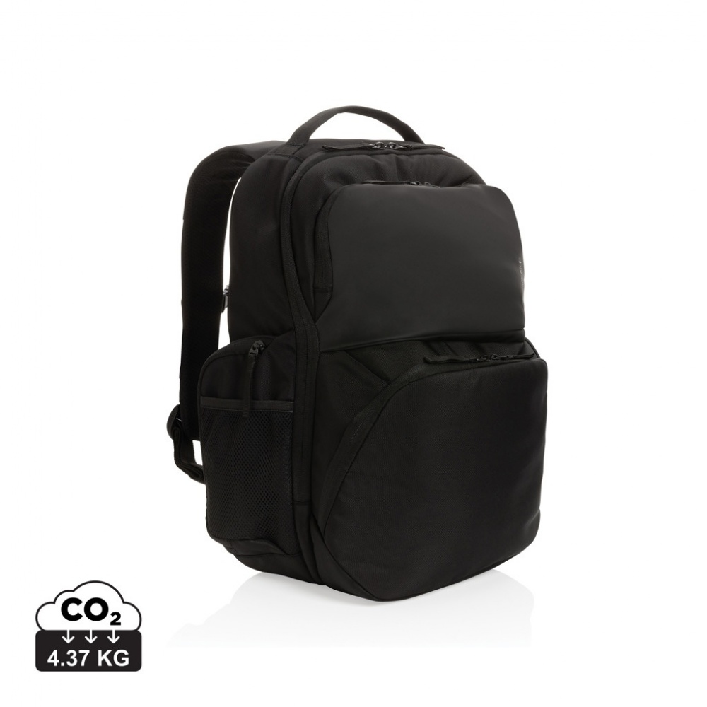 Logo trade promotional item photo of: Swiss Peak AWARE™ RPET 15.6 inch commuter backpack