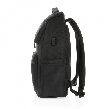 Logo trade advertising products picture of: Swiss Peak AWARE™ RPET Voyager 15.6" laptop backpack
