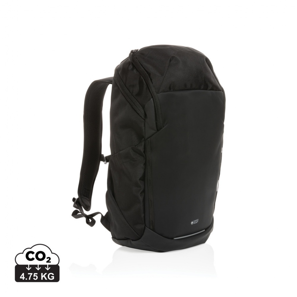 Logo trade promotional merchandise photo of: Swiss Peak AWARE™ RPET 15.6 inch business backpack