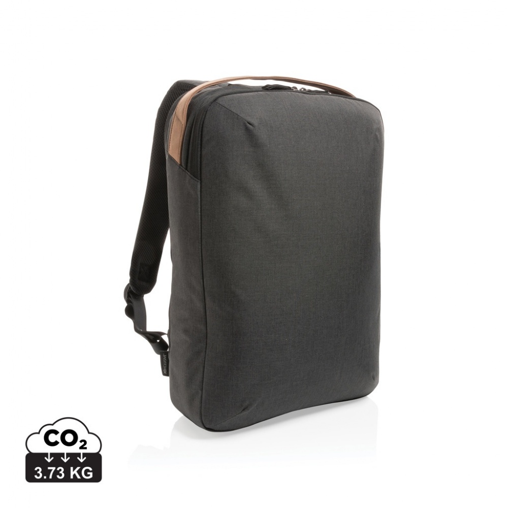 Logotrade promotional giveaway picture of: Impact AWARE™ 300D two tone deluxe 15.6" laptop backpack